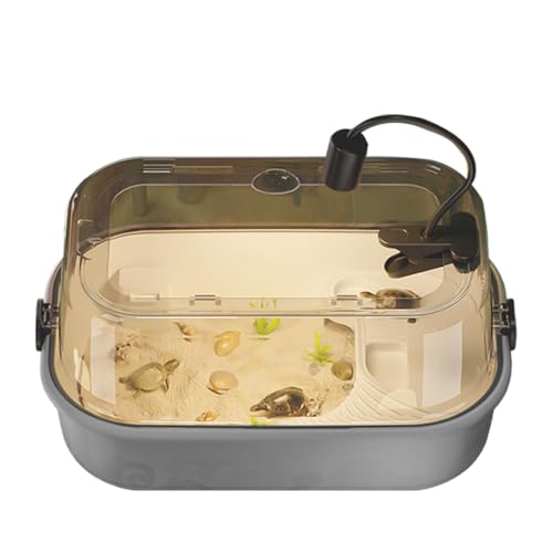 Terrarium-Set Turtle, kleines Tank-Set, Starter-Set für Aquarien, Turtle, Poster – Unterer Abfluss, Vorsagestadium, multifunktionaler Bereich für Krabben, Krebse von Générique