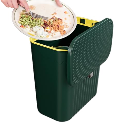 Thekenmülleimer können | für Mülleimer mit Deckel | Müllbehälter für die Schranktür | Abfallbehälter mit großem Durchmesser kann für Lebensmittelabfälle verwendet werden Thekenmülleimer können | für Mülleimer mit Deckel | Müllbehälter für die Schranktür | Abfallbehälter mit großem Durchmesser kann für Lebensmittelabfälle verwendet werden von Générique