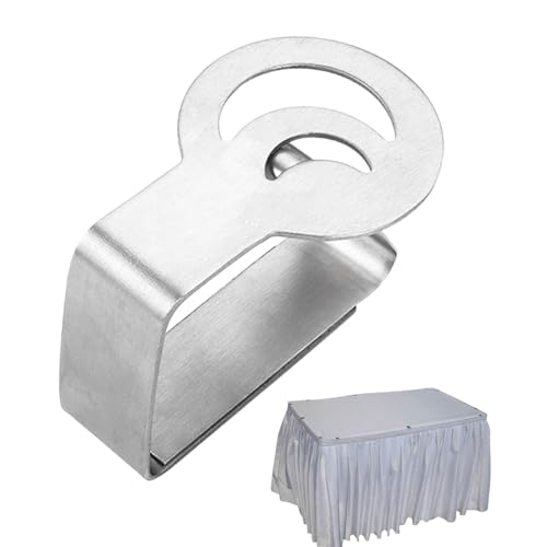 Tischclips aus Edelstahl – Stoffklammer, Tischhalter-Set | dekorative Überwürfe mit Mondschmetterlingen, , zur Sicherung von Decken von Générique