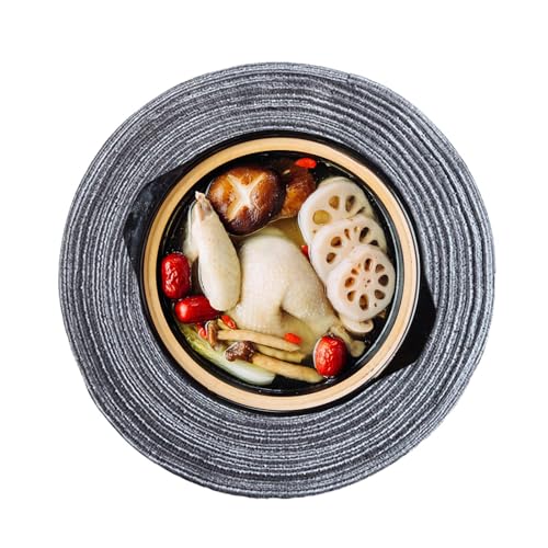 Tischsets rund | Tischsets für Esstisch | Hitzebeständige Küchendeckchen, Esstischmatte - praktische Heizmatte, Küchentischmatte für Tassen, AS von Générique