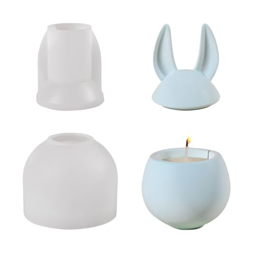 Töpfchenform mit Deckel, Silikonform aus Glas, Osterhasen Silikon-Aufbewahrungsbox, handgefertigte Form für Heimdekoration, Bürodekoration, Container, Töpfchenform mit Deckel, Silikonform aus Glas, Osterhasen Silikon-Aufbewahrungsbox, handgefertigte Form für Heimdekoration, Bürodekoration, Container, von Générique