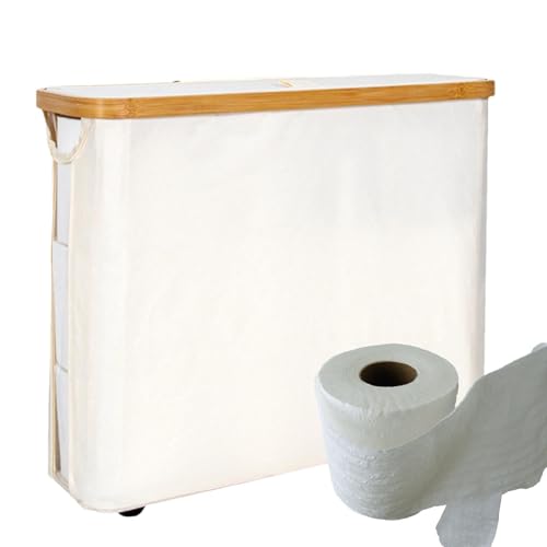 Toilettenpapieraufbewahrung mit Deckel, Toilettenpapierkorb - Großer 23 Liter Aufbewahrungskorb mit Deckel | Toilettenpapierkorb, Staubdichter Papierrollenhalter p Toilettenpapieraufbewahrung mit Deckel, Toilettenpapierkorb - Großer 23 Liter Aufbewahrungskorb mit Deckel | Toilettenpapierkorb, Staubdichter Papierrollenhalter p von Générique