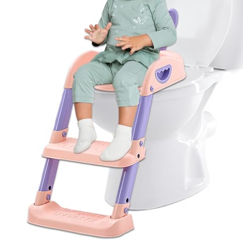Toilettentrainingssitz, Toilettensitz für - Faltbarer Trainingssitz zum kleinen Töpfchen mit Schritthockerleiter, rutschfester Taft, Badzubehör, sichere Toilette p Toilettentrainingssitz, Toilettensitz für - Faltbarer Trainingssitz zum kleinen Töpfchen mit Schritthockerleiter, rutschfester Taft, Badzubehör, sichere Toilette p von Générique