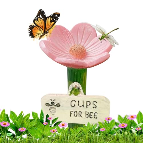 Tränkestation für Gartenbienen | Futterschalen in Form von Bestäubern | bunte Becher für Bestäuber mit Durst im Garten im Freien Tränkestation für Gartenbienen | Futterschalen in Form von Bestäubern | bunte Becher für Bestäuber mit Durst im Garten im Freien von Générique