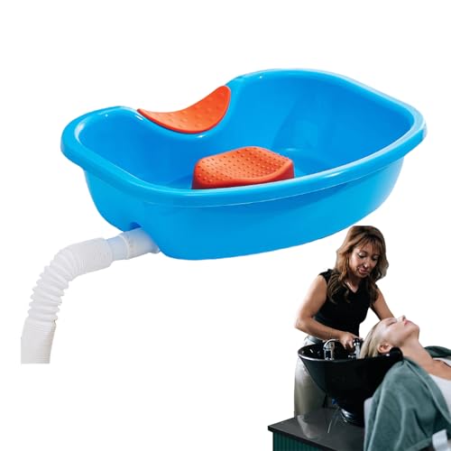 Tragbare Haarwäsche – verstellbares Waschbecken, Nackenstütze | Wiederverwendbares Tablett mit Wasserablauf, praktische Hilfe für Haarschnitte am Nachttisch, zum Färben von Menschen Tragbare Haarwäsche – verstellbares Waschbecken, Nackenstütze | Wiederverwendbares Tablett mit Wasserablauf, praktische Hilfe für Haarschnitte am Nachttisch, zum Färben von Menschen von Générique