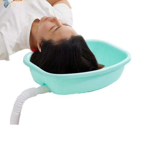 Tragbare Waschstation – leichtes Shampoo-Becken | Tragbare Shampoo-Schüssel | Shampoo-Becken mit Nackenstütze | Spüle mit Ablaufschlauch für Nachttisch, Haicuts und Färbung, von Générique