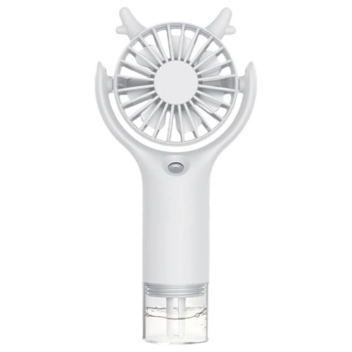 Tragbarer Ventilator mit Nebel, Handventilator, wiederaufladbar – 3 einstellbare Kühlstufen, Luftbefeuchter für das Büro auf Reisen von Générique