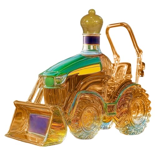 Traktor-Notizbuch – 3D-Glas-Trinkflasche, kreative Whiskyaufbewahrungsdekoration | Lustige Neuheit Weinregal für Kleiderstange zu Hause, Familienfeiern von Générique