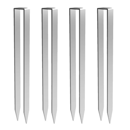 Trampolinanker, Bodenanker, 4 Zeltheringe in U-Form, Verzurrungsanker für Trampolin, Hochwindtrampolin-Heringe, Verankerung, Verankerung, Silber p Trampolinanker, Bodenanker, 4 Zeltheringe in U-Form, Verzurrungsanker für Trampolin, Hochwindtrampolin-Heringe, Verankerung, Verankerung, Silber p von Générique