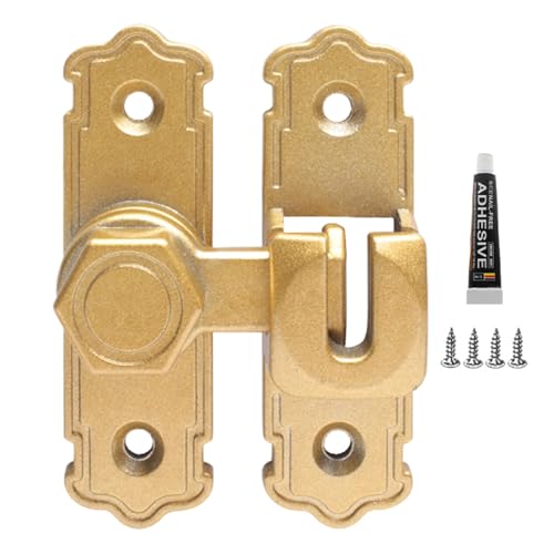 Türschloss – Sicherheitsschloss ohne Bohren im Innenbereich – sicherer Metallverriegelungsmechanismus für Badezimmer, Schlafzimmer, Balkon, Garten, Schlafsäle, Wohnung von Générique