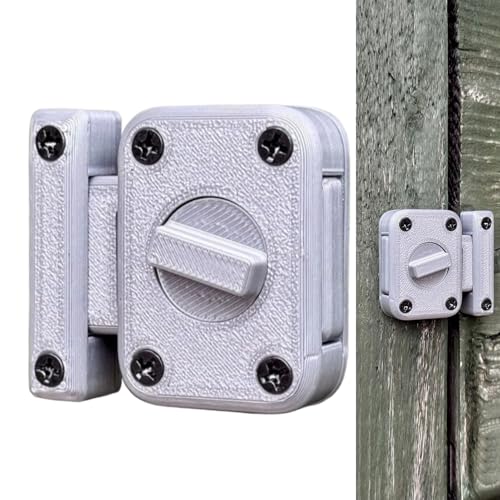 Türschloss – Türverriegelung für die Nacht innen außen | Türverriegelungsmechanismus aus Holz | LA NIGHT-BLOCKING LATCH | Smooth Dutwing Gate Hardware A von Générique