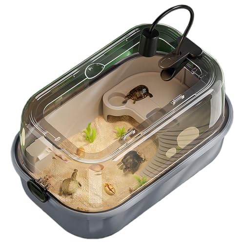 Turtle Tank Kit, Full-View Aquatic Habitat with Bottom Drain, Comfortable Multi-Function Basking Platforms and Swimming Area for Small Reptilien, 47.32x11.42 Inches Turtle Tank Kit, Full-View Aquatic Habitat with Bottom Drain, Comfortable Multi-Function Basking Platforms and Swimming Area for Small Reptilien, 47.32x11.42 Inches von Générique