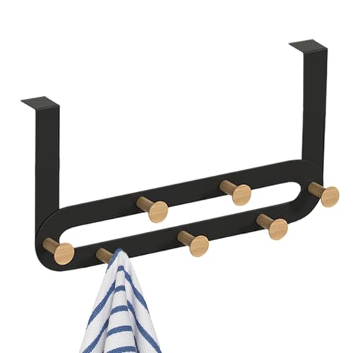 Über der Tür Haken Handtuchhalter Türgarderobe mit 5 Tri Haken Robuster Handtuchhalter über der Tür, Umkleidekabine für Schlafzimmer, Küche, zum Aufhängen von Kleidung von Générique