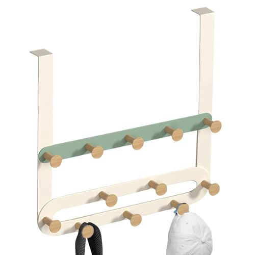 Über der Tür Haken Handtuchhalter Türgarderobe mit 5 Tri Haken Robuster Handtuchhalter über der Tür, Umkleidekabine für Schlafzimmer, Küche, zum Aufhängen von Kleidung von Générique