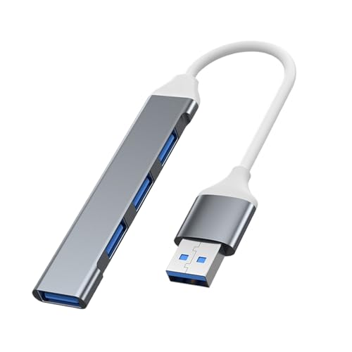 USB-Hub – Tragbarer Splitter mit 4 Hochgeschwindigkeits-Ports, kompaktes Design, leicht | Vielseitiger USB-Adapter für Laptop, Drucker, Tastatur, Ventilator, Schreibtischlampe USB-Hub – Tragbarer Splitter mit 4 Hochgeschwindigkeits-Ports, kompaktes Design, leicht | Vielseitiger USB-Adapter für Laptop, Drucker, Tastatur, Ventilator, Schreibtischlampe von Générique