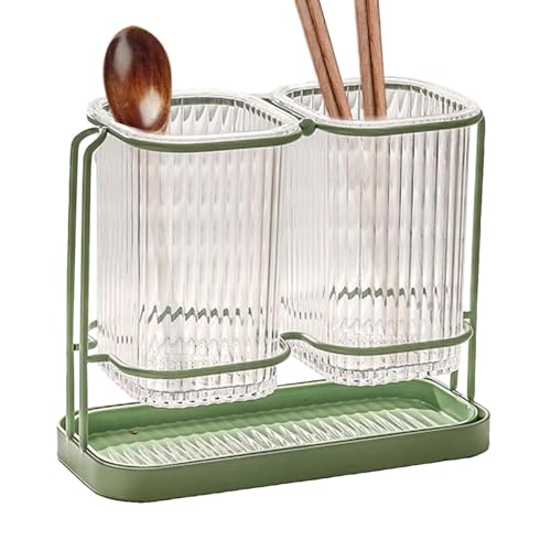 Utensilienhalter – Küchenutensilienhalter | Moderner Löffel-Gabelhalter | Organizer für Küchenutensilien | Cutlery Clear Aufbewahrungsbox, Küchenorganizer, Zugang von Générique