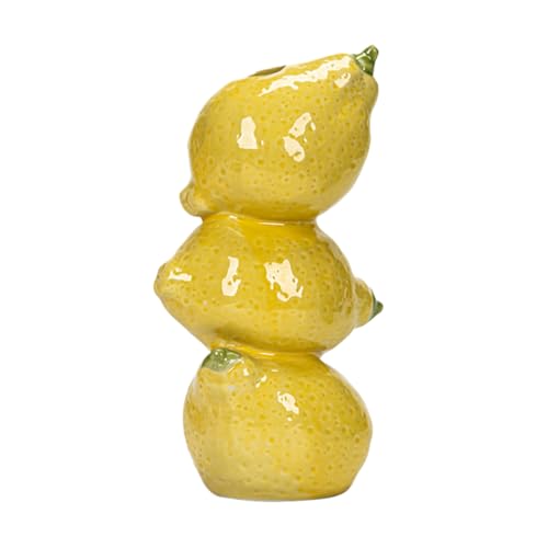 Vase in Form von Früchten | Pflanzgefäß in Obstform für den Mastertisch, sorgfältig entworfen mit handbemalten Oberflächen, diese von Früchten inspirierte Keramikvase von Générique