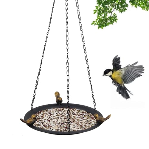 Vogelbad – Vogelbad im Freien | Vogelfutterhaus für den Außenbereich Wasernaapf, Tablett, Lebensmittelzubehör, Gartenkunst aus Metall, wetterfest, Gartendekoration für Ter Vogelbad – Vogelbad im Freien | Vogelfutterhaus für den Außenbereich Wasernaapf, Tablett, Lebensmittelzubehör, Gartenkunst aus Metall, wetterfest, Gartendekoration für Ter von Générique