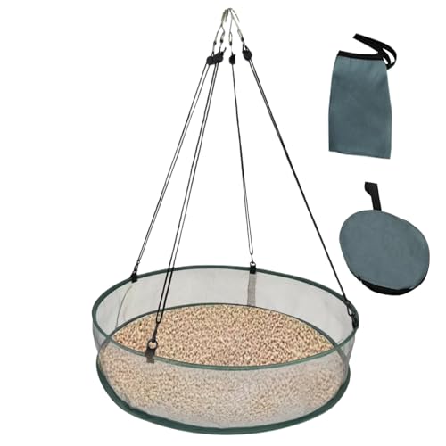 Vogelfall-Tablett – stabiler -Halter, wetterfestes Netzdesign | Effizienter Catcher für die Fütterung im Freien, , Balkon von Générique