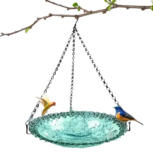 Vogelfutterstation – vielseitige Vogelfutterstation | Set mit Biirrd Gießschale, Badewanne Birdd zum Aufhängen, für den Außenbereich, Gartenhof Biirrd Baath, Vogelschale, Dec von Générique