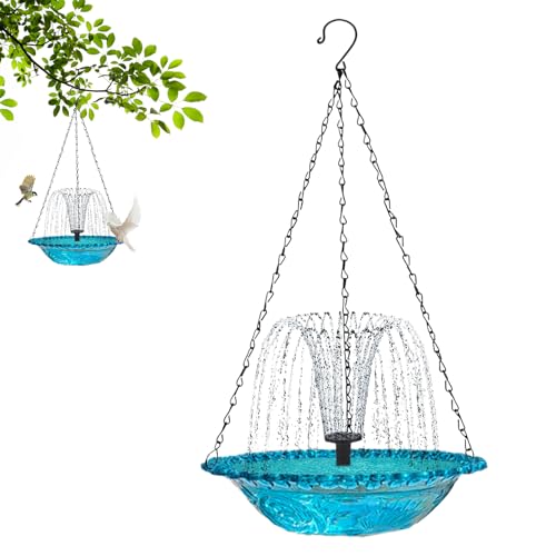 Vogeltränke für den Außenbereich | Solar-Wasserbrunnen für Vögel | Hängende Tränke Dekoration Außen Garten Balkon Vögel Migratoren von Générique