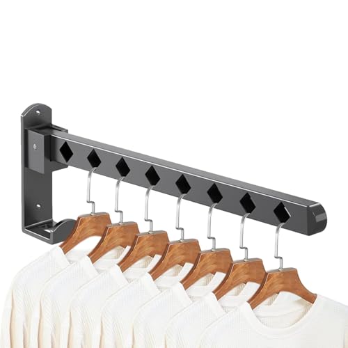 Wand-Kleiderständer, Wandwäschetrockner | Wandwäschetrockner | Ausziehbarer Wandtrockner | Wandwäschetrockner | Wandgarderobe, faltbare Kleiderbügel, Wandtrockner, für Badezimmer, Bälle von Générique