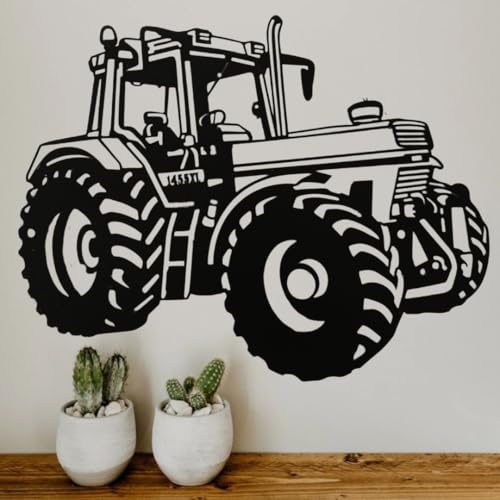 Wanddekoration aus Metall für Innen oder Außen, Traktor IH 1455 XL (60 x 50 cm) von Générique