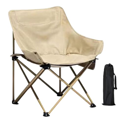 Wanderstuhl faltbar – Campingstühle für Erwachsene, Strandstuhl faltbar mit Rückenstütze | Klappstühle mit Metallrahmen, kompakter Wanderstuhl mit einer Kapazität von Générique