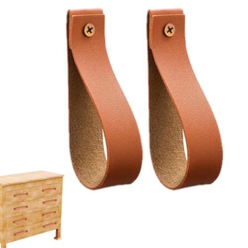 Wandhaken aus Leder zum Aufhängen – Gurt-Aufhänger | Lederhaken-Leine | Wandhalme aus strapazierfähigem PU | Einfache Installation der Handtuchhalter von Générique