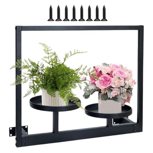 Wandregal – Metallregal | Mauer des Mauers | Dekoration des Hauses, Blumentopf-Regal für Wohnzimmer, Innenbereich, Wohnung, Balkon, Balkon von Générique