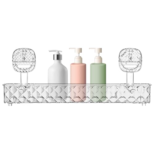 Wandregal mit Saugnäpfen – Badezimmerregal, Wand-Organizer ohne Bohren | Platzsparende Aufbewahrung für Kosmetikzubehör, Wandaufbewahrung Küche für Gewürze von Générique
