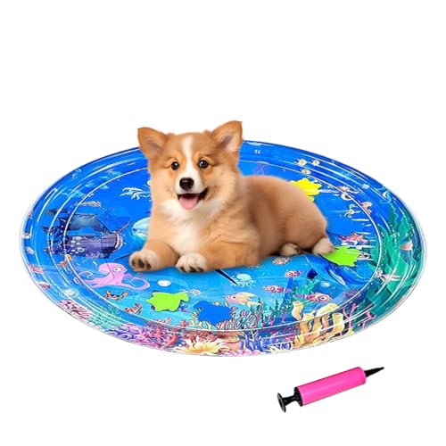 Wasserspielmatte für Katzen, sensorische Katzenmatte mit aufblasbarer Pumpe – Kühlkissen für Haustiere, verdickt, Baby, Krabbelrampe, für Langeweile im Alltag Wasserspielmatte für Katzen, sensorische Katzenmatte mit aufblasbarer Pumpe – Kühlkissen für Haustiere, verdickt, Baby, Krabbelrampe, für Langeweile im Alltag von Générique