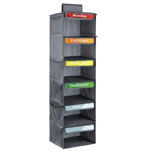 Weekly Weekly Organizer - Weekly Organizer, gigantischer Schrank Organizer Rack | Faltbares Kleiderorganisatorregal, Hängeschrank altmodisch, von Générique