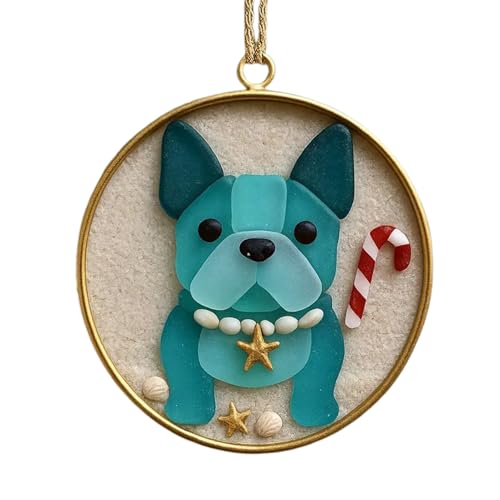 Weihnachtsdekoration Hund Baum aus Acryl 2D – Weihnachtsdekoration Tannenbaum und Haus Dackel und Bulldogge, Tier-Charm für Hundeliebhaber, Spiegel, Auto, Fenster, Haus, Party Weihnachtsdekoration Hund Baum aus Acryl 2D – Weihnachtsdekoration Tannenbaum und Haus Dackel und Bulldogge, Tier-Charm für Hundeliebhaber, Spiegel, Auto, Fenster, Haus, Party von Générique