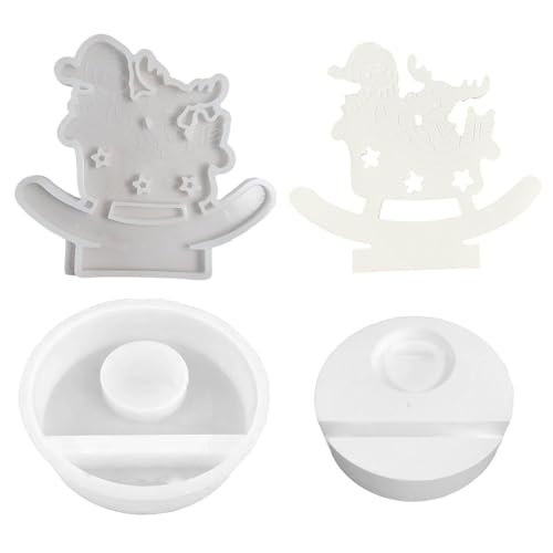 Weihnachtskerzenstab Form - Kerzenständer Kerzenständer Harzform | Kerzenformen für die Kerzenherstellung | Epoxidformen für Kerzenherstellung, Kerzenhalter, Heimdekoration, Nei Mann von Générique
