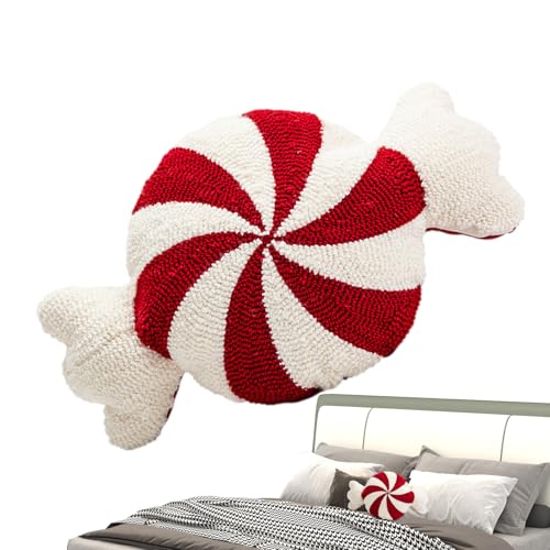 Weihnachtskissen, Pfefferminz-Bonbonkissen, Weihnachtsstuhlkissen, Candycan-Kissen, süßes Weihnachtskissen, Rot und Weiß, dekoratives Kissen aus Plüsch für die Dekoration von Weihnachtskissen, Pfefferminz-Bonbonkissen, Weihnachtsstuhlkissen, Candycan-Kissen, süßes Weihnachtskissen, Rot und Weiß, dekoratives Kissen aus Plüsch für die Dekoration von von Générique