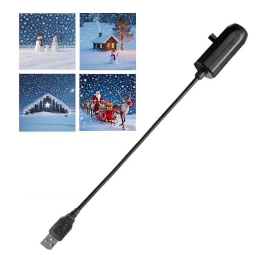 Weihnachtsprojektor – LED-Weihnachtsprojektor, Stromversorgung über USB, 360 Grad drehbar, Partyzubehör mit 4 Mustern – für Terrasse, Schlafzimmer, Dekoration für Haus, Innenbereich Weihnachtsprojektor – LED-Weihnachtsprojektor, Stromversorgung über USB, 360 Grad drehbar, Partyzubehör mit 4 Mustern – für Terrasse, Schlafzimmer, Dekoration für Haus, Innenbereich von Générique