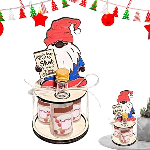 Weinflaschenhalter Weihnachten Weinflaschenhalter | Weihnachtsdeko Spiritushalter Kreativer Getränkehalter | Weinregal Deko Weihnachten Weinregal Urlaub Utensilien von Générique