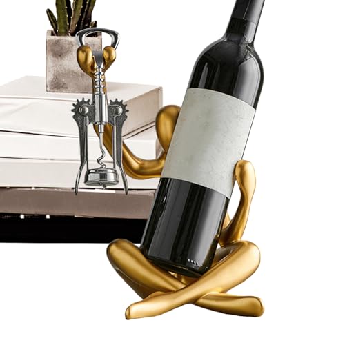 Weinständer für Weinhalter, Tisch Weintisch | Weinhalter aus Kunstharz ohne Flaschenöffner – Gratis hohle Statue, Ornament, Weindekoration für Küchenstange, Tr von Générique
