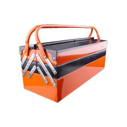 Werkzeugkasten-Organizer – Aufbewahrungsbox für Werkzeuge | faltbare Aufbewahrungsbox für Garagenorganisationen mit Griff und Fächern | Werkzeugwagen aus Metall, widerstandsfähig Werkzeugkasten-Organizer – Aufbewahrungsbox für Werkzeuge | faltbare Aufbewahrungsbox für Garagenorganisationen mit Griff und Fächern | Werkzeugwagen aus Metall, widerstandsfähig von Générique