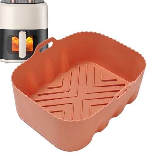 Wiederverwendbare Luftfritteuse – Luftfritteuse aus Silikon | rechteckiges Thermo-Backblech für Lebensmittelutensilien für Toaster und Wiederverwendbare Luftfritteuse – Luftfritteuse aus Silikon | rechteckiges Thermo-Backblech für Lebensmittelutensilien für Toaster und von Générique