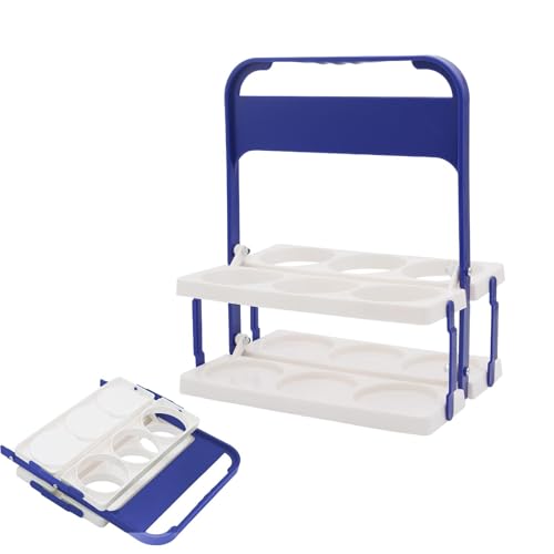 Wiederverwendbarer Bier-Organizer | Faltbarer Bierbehälter – Tragbarer Flaschenkorb-Halter 26 x 18 x 31 cm mit Griff, Weinflaschenhalter mit 6 Löchern für den Außenbereich, Grill, Reisen, von Générique