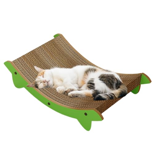 Wild Cat Scratching Board – Cat Scratching Board | Doppelseitige Kratzbretter für Katzen | Ccat Scratchingg Boards with Ball Toy, Ccat Scratchings Furniture Made of von Générique