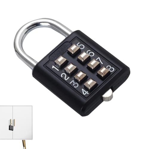 Zahlenschloss für Schließfächer - Small Number Lock 8/10 Ziffern, Practical Gift Combination Safety Pre Closure | Verriegelung von Zahlencode-Vorhängen für den Außenbereich von Générique
