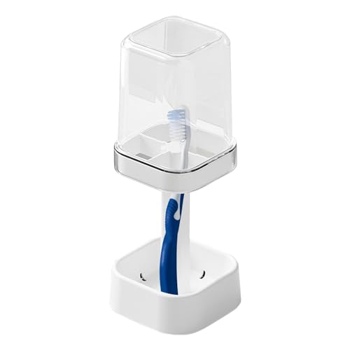 Zahnbürstenhalter für Badezimmer, Zahnbürstenhalter mit Tasse, Zahnpastahalter mit Deckel, Zahnbürstenhalter mit Zahnputzbecher, Zahnpastahalter Po Zahnbürstenhalter für Badezimmer, Zahnbürstenhalter mit Tasse, Zahnpastahalter mit Deckel, Zahnbürstenhalter mit Zahnputzbecher, Zahnpastahalter Po von Générique