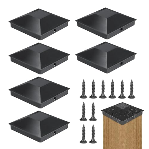 Zaunpfostenkappen – Abdeckung für Außenposten | Terrassenstöpsel mit Pulverbeschichtung, Abdeckung für wasserdichte Pfostenkappe Zaunpfostenkappen – Abdeckung für Außenposten | Terrassenstöpsel mit Pulverbeschichtung, Abdeckung für wasserdichte Pfostenkappe von Générique