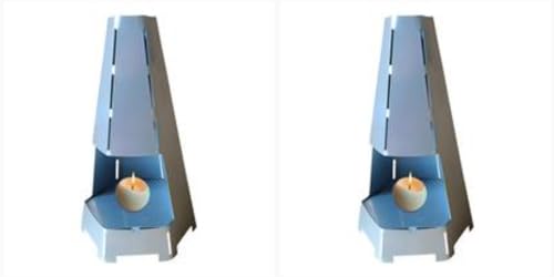 1/2 Teelicht-Kerzen-Heizkörper - Teelichtofen Heizkörper, Teelichtofen | Kerzenhalter mit schneller Wärmeableitung, Metall Alternative Heizung für Home Desktop von Generisch