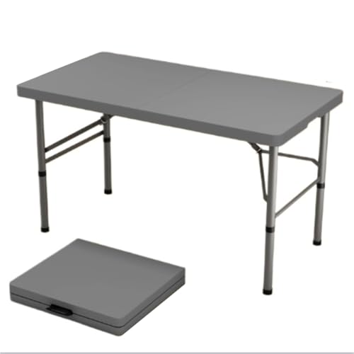 1,2 m robuster Klapptisch – tragbarer Campingtisch aus Kunststoff für Partys, Hochzeiten, Bankette, Wandern, Terrasse & Außenbereich (weiß) von Generisch
