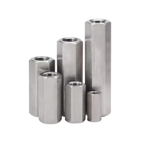1-10 Stück M2 M2.5 M3 M4 M5 M6 M8 M10 M12 Sechskant-Abstandshalter aus Edelstahl 304, lange Stangenkupplung, Sechskantmutter, hochfester Sechskantmutterneinsatz(Length 35mm,M12 1PC) von Generisch