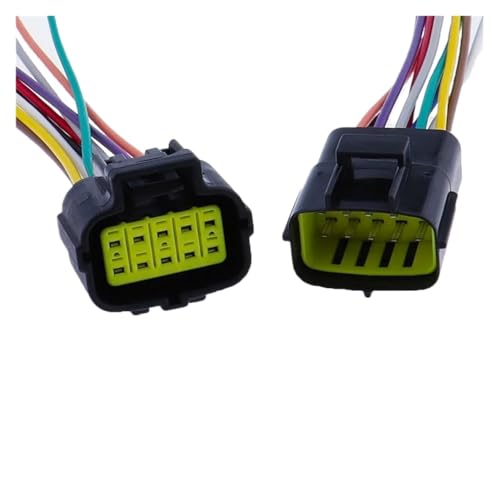 1 2 3 4 6 8 10 12 16-poliger wasserdichter Stecker, elektrischer Stecker, geeignet for versiegelte Auto-LKW-Steckdose(PURPLE) von Generisch